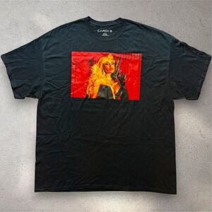 Cardi B WAP T-Shirt Mens 2X Black Graphic Tee August 2020 Promo